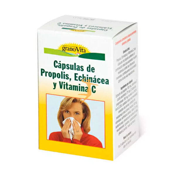 Grano Vita Cápsulas propolis vitamina C y Echinacea 75 caps