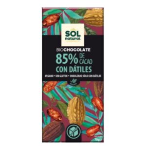 Chocolate negro 85% con datiles
