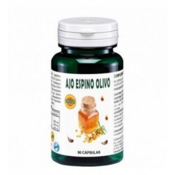 Perlas espino blanco Ajo Olivo | salud cardiovascular| reduce el colesterol y la tensión | Robis