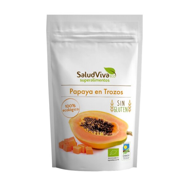 Papaya en trozos cultivo ecológico 125gr de Salud Viv 200126