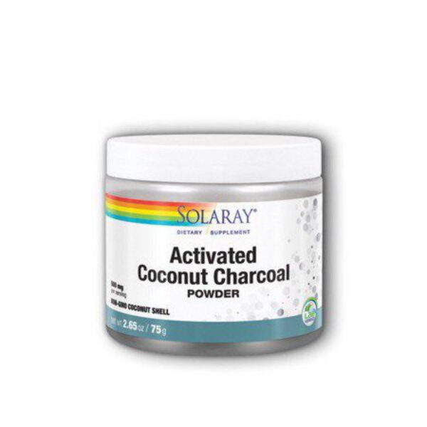 Solaray Activated Coconut Charcoal 300925 Healthy Inner Cleansing & Digestive Tract Support