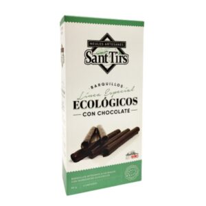 Barquillos ecológicos de chocolate