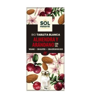 Chocolate Blanco con Almendra y Arándano