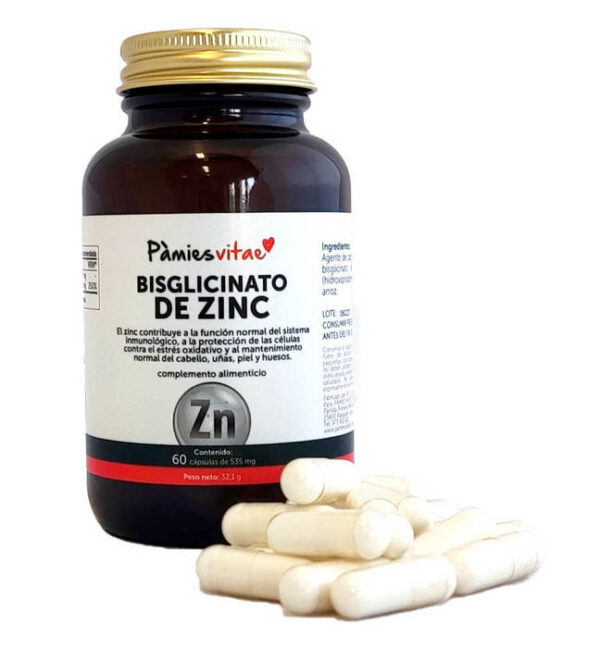 Bisglicinato de Zinc 60 caps de Pamies vitae 300728