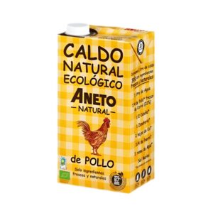 Caldo natural de pollo ecológico